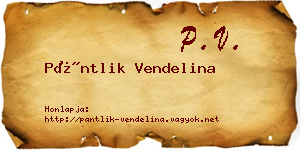 Pántlik Vendelina névjegykártya